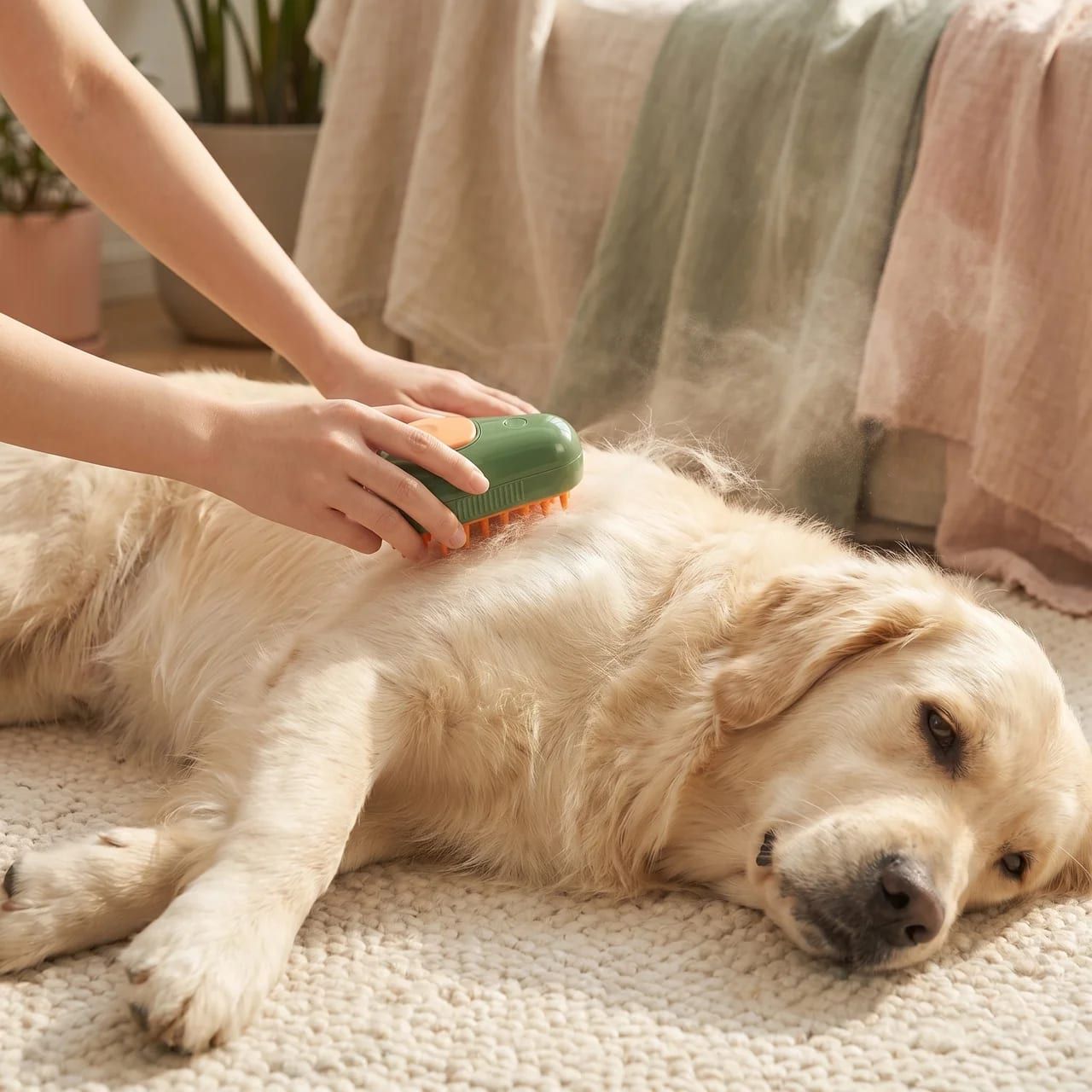 Steamy Avocado Grooming Brush